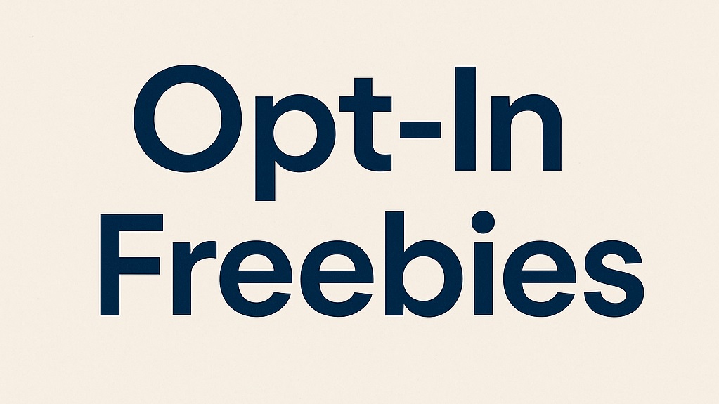 Opt-In Freebies